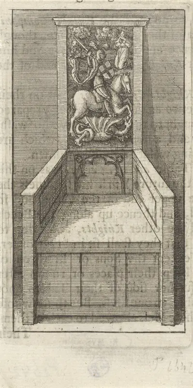 Houten stoel van de Orde van de Kousenband Wall Art by Wenceslaus Hollar - High-Resolution Digital Print