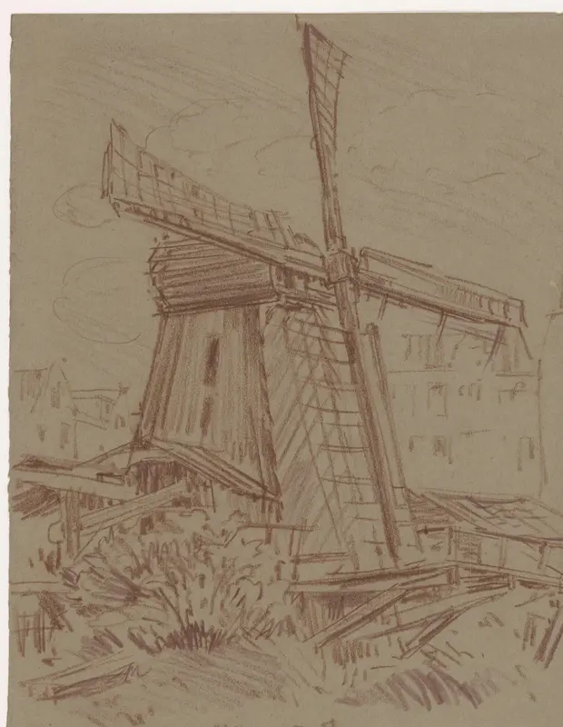 Houtzaagmolen Van Bijl Wall Art by Unknown - High-Resolution Digital Print