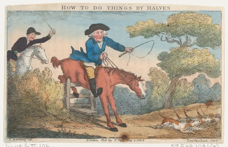 How to Do Things by Halves Wall Art by Thomas Rowlandson - High-Resolution Digital Print