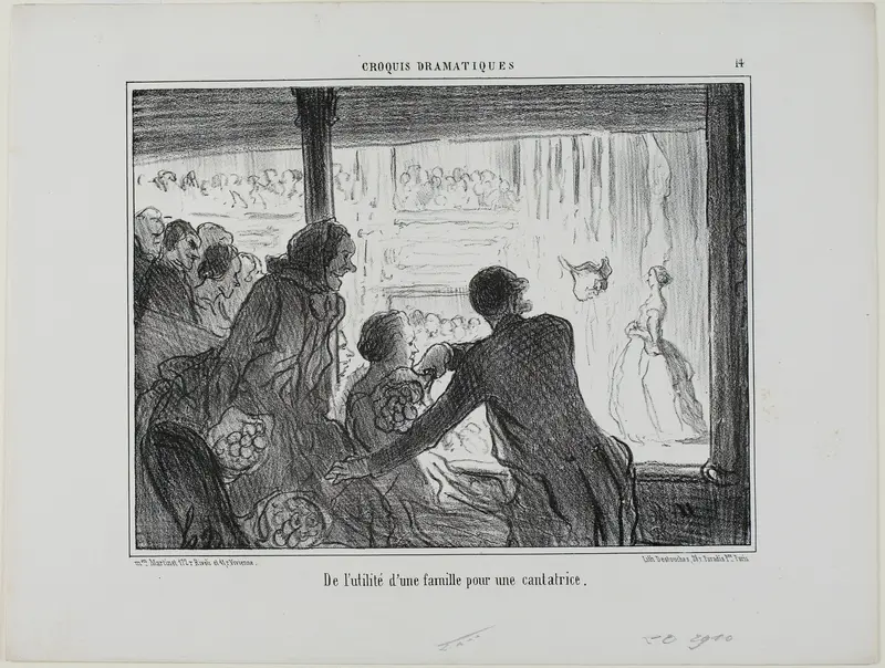 How Useful for an Opera Singer to Have a Family, plate 14 from Croquis Dramatiques