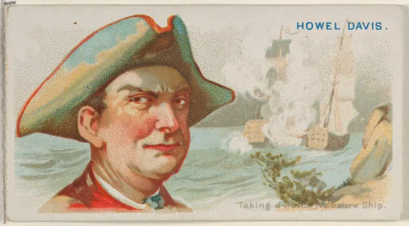 Howell Davis, Taking a Dutch Treasure Ship, from the Pirates of the Spanish Main series (N19) for Allen & Ginter Cigarettes Wall Art by Allen & Ginter - High-Resolution Digital Print