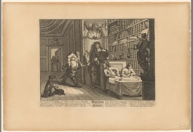 Hudibras bij een advocaat en zijn twee griffiers Wall Art by Phillip Overton - High-Resolution Digital Print