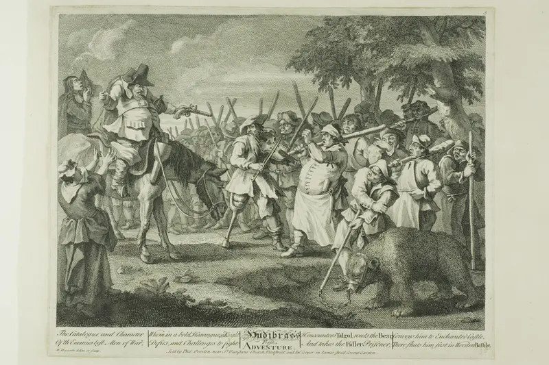 Hudibras' First Adventure, plate three from Hudibras Wall Art by William Hogarth - High-Resolution Digital Print