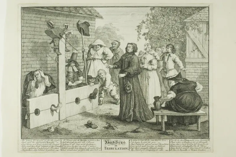 Hudibras in Tribulation, plate six from Hudibras Wall Art by William Hogarth - High-Resolution Digital Print