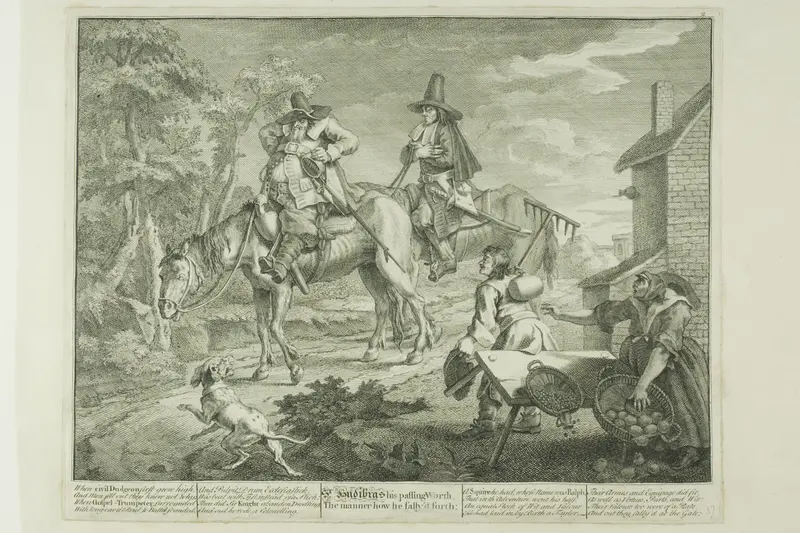 Hudibras Sallying Forth, plate two from Hudibras Wall Art by William Hogarth - High-Resolution Digital Print