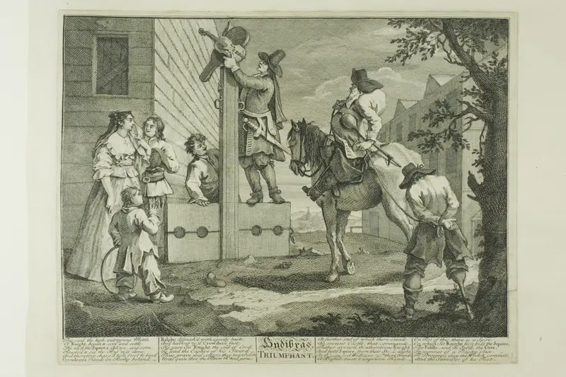 Hudibras Triumphant, plate four from Hudibras Wall Art by William Hogarth - High-Resolution Digital Print