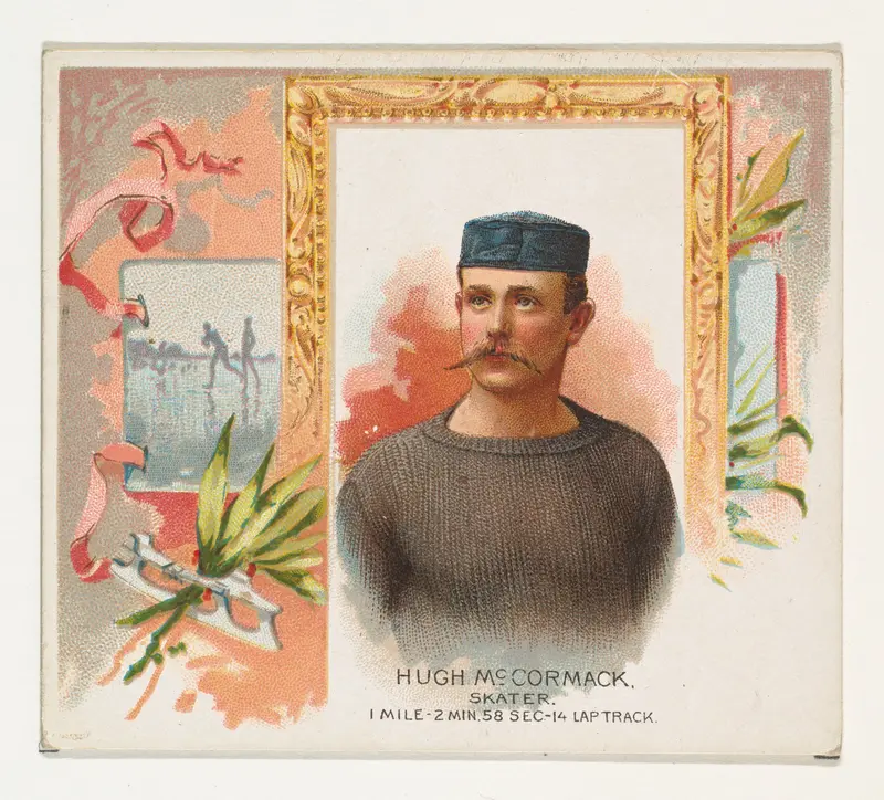 Hugh McCormack, Skater, from World's Champions, Second Series (N43) for Allen & Ginter Cigarettes Wall Art by Allen & Ginter - High-Resolution Digital Print
