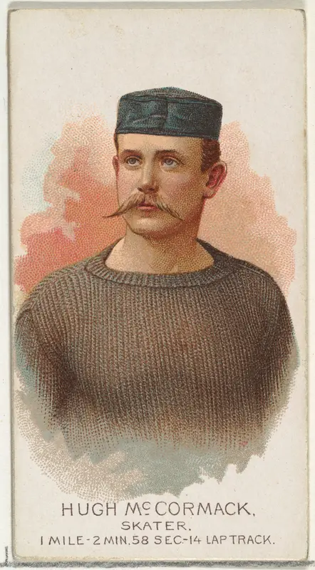 Hugh McCormack, Skater, from World's Champions, Series 2 (N29) for Allen & Ginter Cigarettes Wall Art by Allen & Ginter - High-Resolution Digital Print