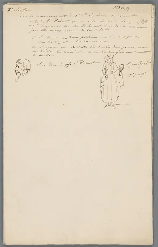 Hugo Capet en Hendrik I, koningen van Frankrijk Wall Art by Unknown - High-Resolution Digital Print