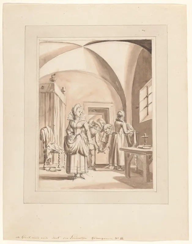 Hugo de Groot wordt in de boekenkist uit Loevestein gedragen Wall Art by anonymous - High-Resolution Digital Print