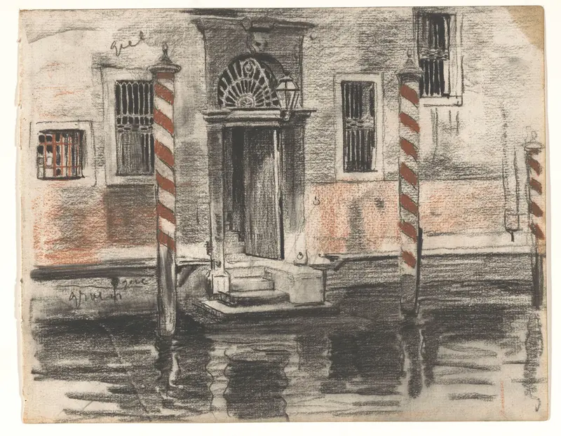 Huis aan de Canal Grande te Venetië, met kleurnotities Wall Art by Willem Witsen - High-Resolution Digital Print