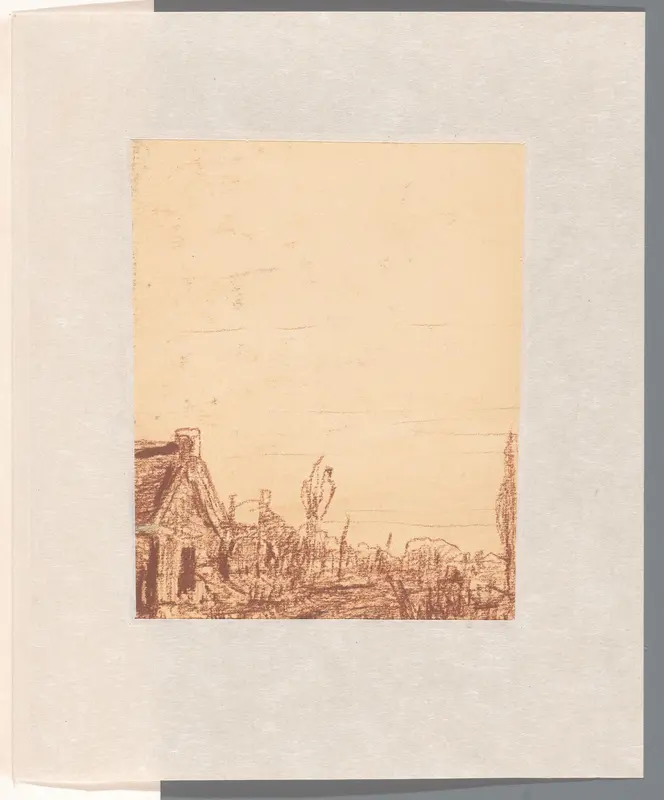 Huis en bomen Wall Art by Jan Paul Valkema Blouw - High-Resolution Digital Print