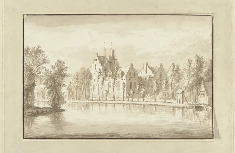 Huis Kostverloren aan de Amstel Wall Art by Abraham Rademaker - High-Resolution Digital Print