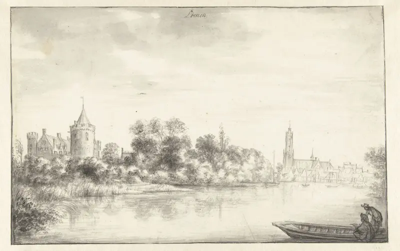 Huis Kronenburg en Loenen aan de Vecht Wall Art by Anthonie Waterloo - High-Resolution Digital Print