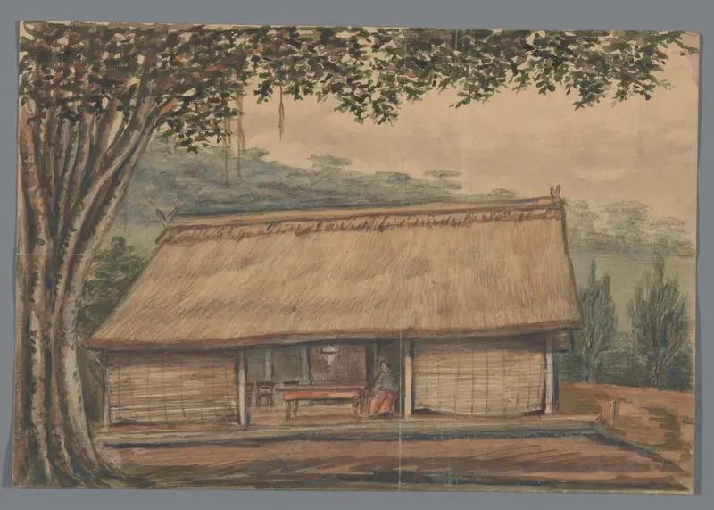 Huis onder bomen Wall Art by anonymous - High-Resolution Digital Print