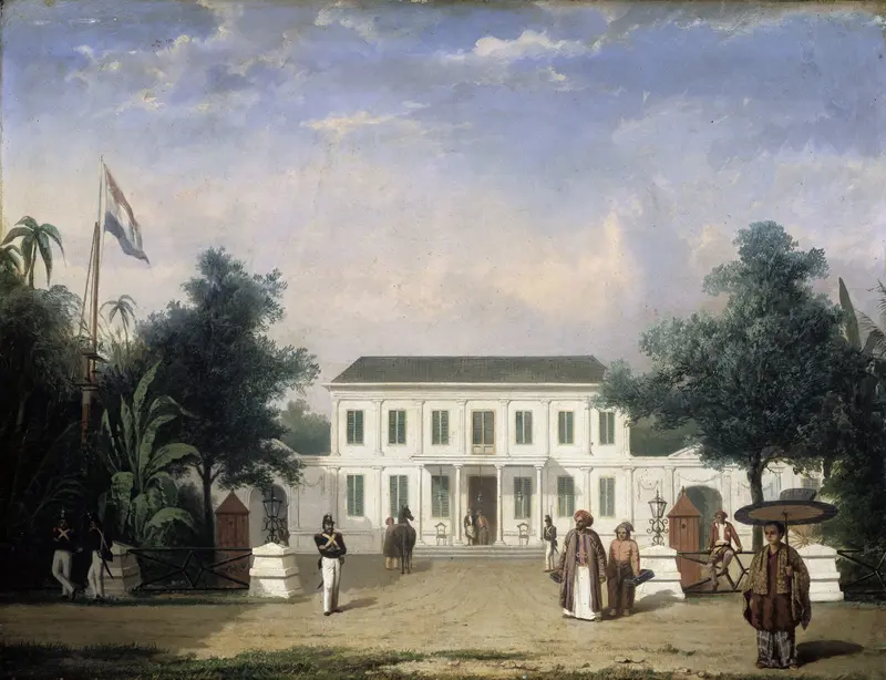Huis op Rijswijk, Batavia Wall Art by Ernest Alfred Hardouin - High-Resolution Digital Print