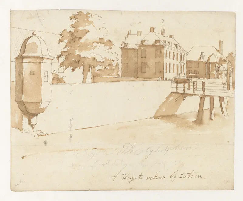 Huis 't Velde te Warnsveld Wall Art by Jan de Bisschop - High-Resolution Digital Print