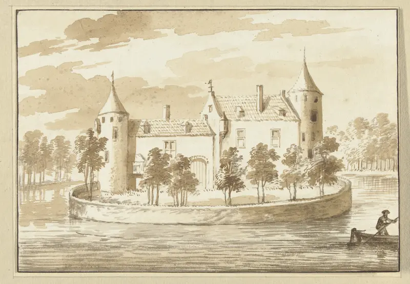 Huis te Baarsdorp op Zuid-Beveland Wall Art by Abraham Rademaker - High-Resolution Digital Print