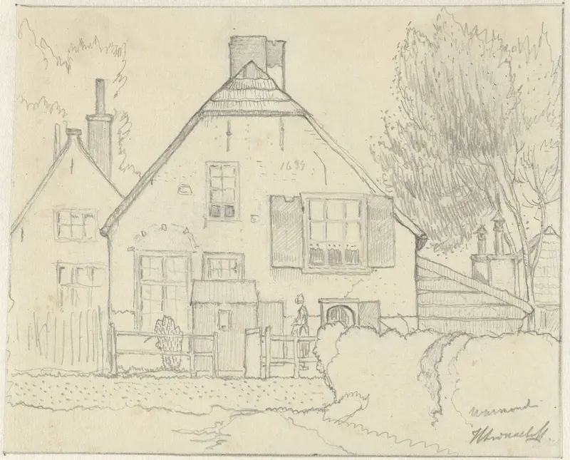Huis te Warmond Wall Art by Herman Antonius van Daalhoff - High-Resolution Digital Print