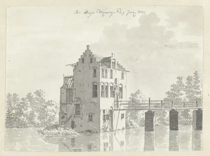 Huis Wijnestein bij Jutphaas Wall Art by Jan de Beijer - High-Resolution Digital Print
