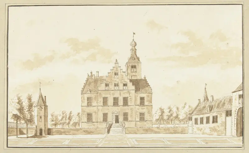 Huis Zuilestein of Zuylestein Wall Art by Abraham Rademaker - High-Resolution Digital Print