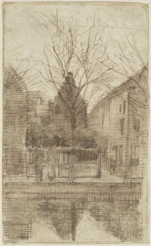 Huizen aan een gracht Wall Art by Coen Metzelaar - High-Resolution Digital Print
