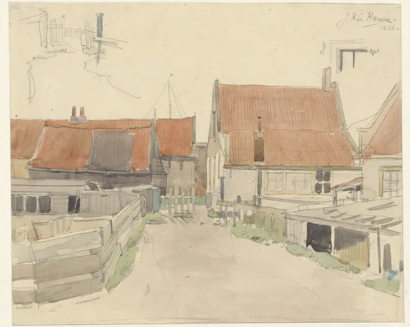 Huizen in de Vinkenbuurt, Amsterdam Wall Art by Jan H.L. Hanau - High-Resolution Digital Print