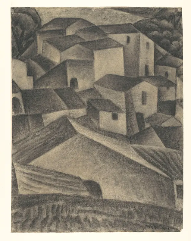 Huizen in een Italiaans dorp Wall Art by Unknown - High-Resolution Digital Print