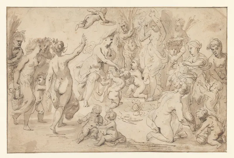 Huldiging van Ceres Wall Art by Cornelis Schut (I) - High-Resolution Digital Print