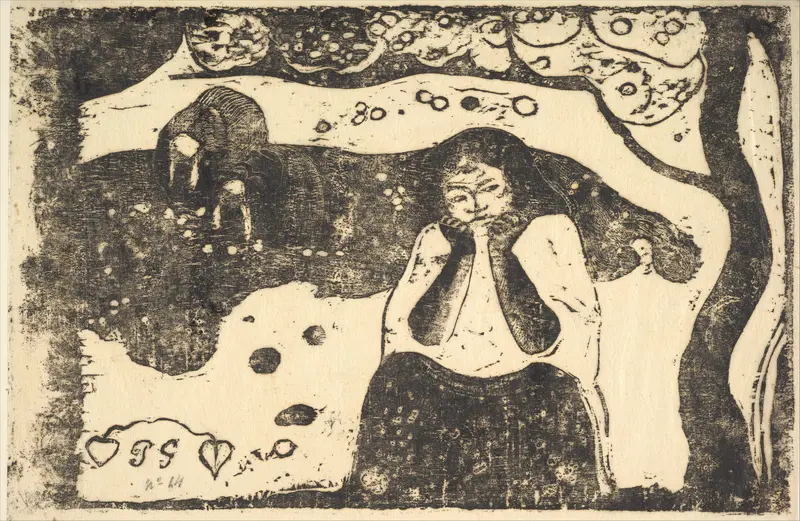 Human Misery Wall Art by Paul Gauguin - High-Resolution Digital Print