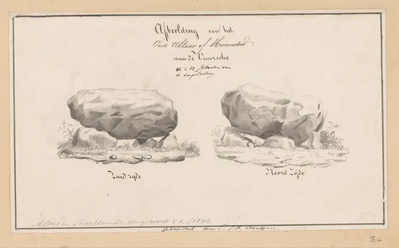 Hunebed of oud altaar bij Lage Vuursche Wall Art by Unknown - High-Resolution Digital Print