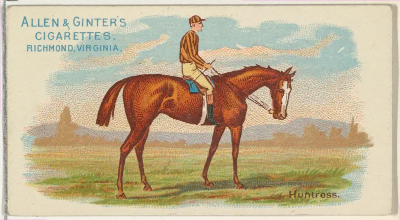 Huntress, from The World's Racers series (N32) for Allen & Ginter Cigarettes Wall Art by Allen & Ginter - High-Resolution Digital Print