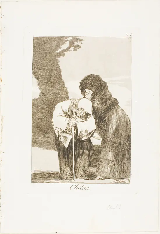 Hush, plate 28 from Los Caprichos