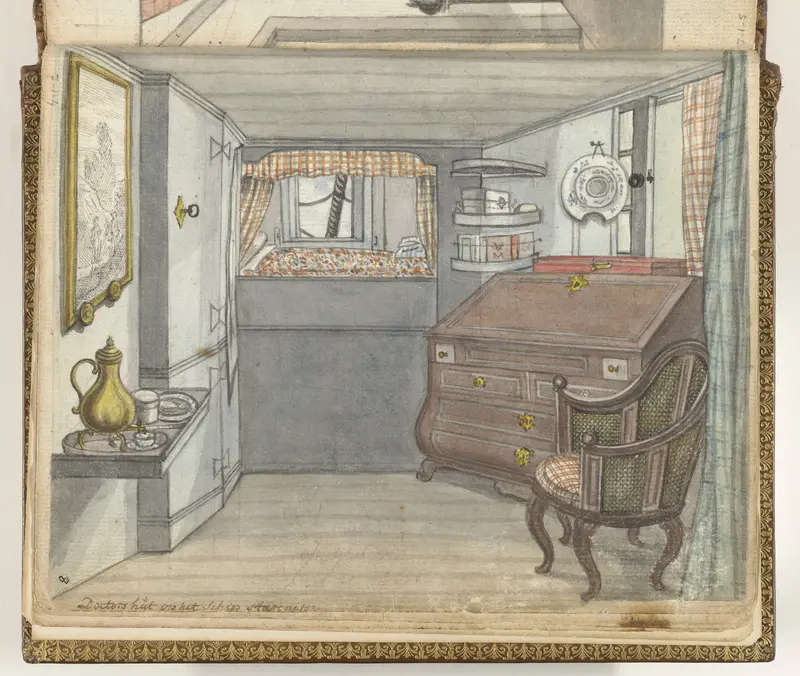 Hut van de chirurgijn op het VOC-schip de Stavenisse Wall Art by Jan Brandes - High-Resolution Digital Print