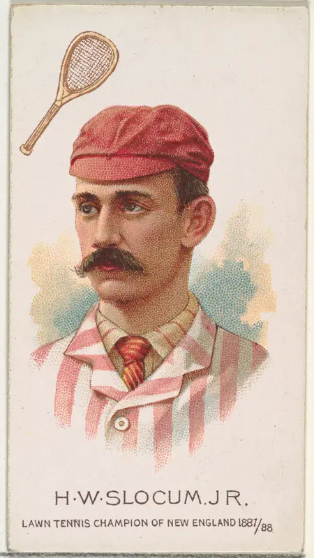 H.W. Slocum, Jr., Lawn Tennis Champion of New England 1887/88, from World's Champions, Series 2 (N29) for Allen & Ginter Cigarettes Wall Art by Allen & Ginter - High-Resolution Digital Print