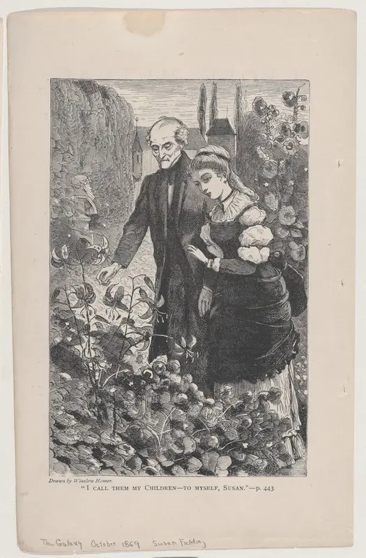 "I Call Them My Children" – To Myself, Susan (The Galaxy, An Illustrated Magazine of Entertaining Reading, Vol. VIII) Wall Art by Winslow Homer - High-Resolution Digital Print