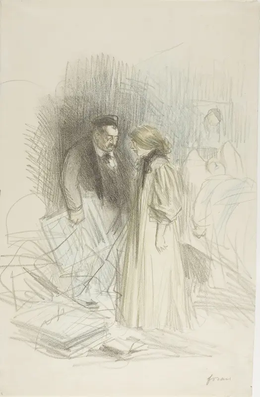 I Don't Dare Take Them Down...It Would Hurt Him Too Much Wall Art by Jean Louis Forain - High-Resolution Digital Print