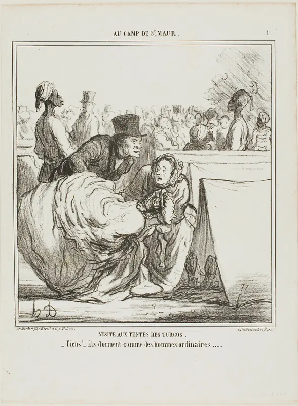 “I don't want to go into such a deep water...... there are surely big fish in there!,” plate 1 from Enfantillages