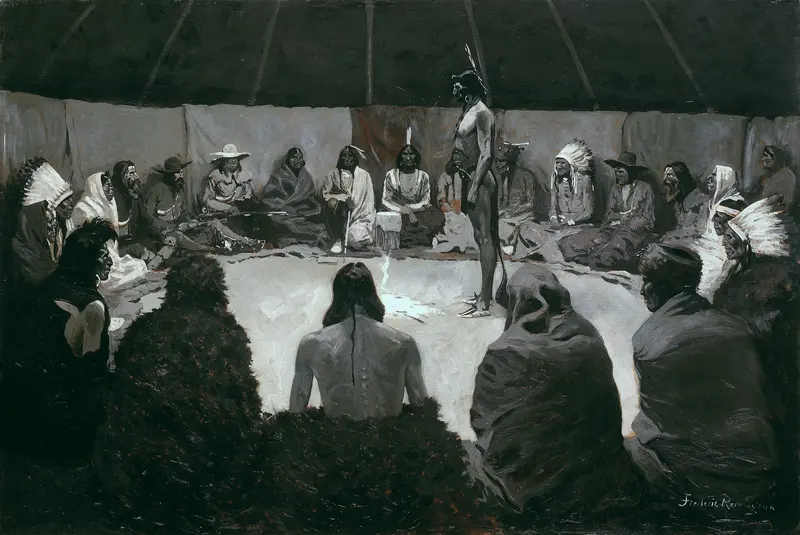 I Will Tell the White Man Wall Art by Frederic Remington - High-Resolution Digital Print