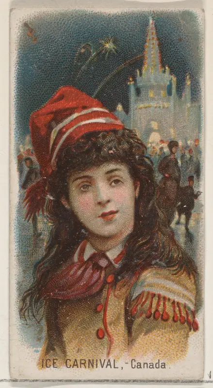 Ice Carnival, Canada, from the Holidays series (N80) for Duke brand cigarettes Wall Art by W. Duke, Sons & Co. - High-Resolution Digital Print