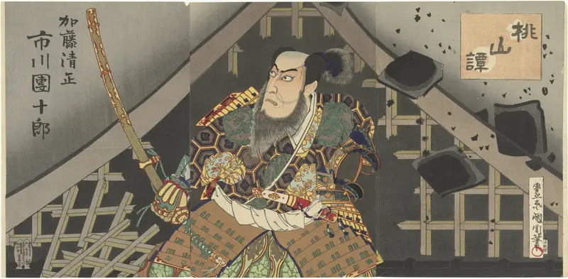 Ichikawa Danjuro als Kato Kiyomasa Wall Art by Unknown - High-Resolution Digital Print