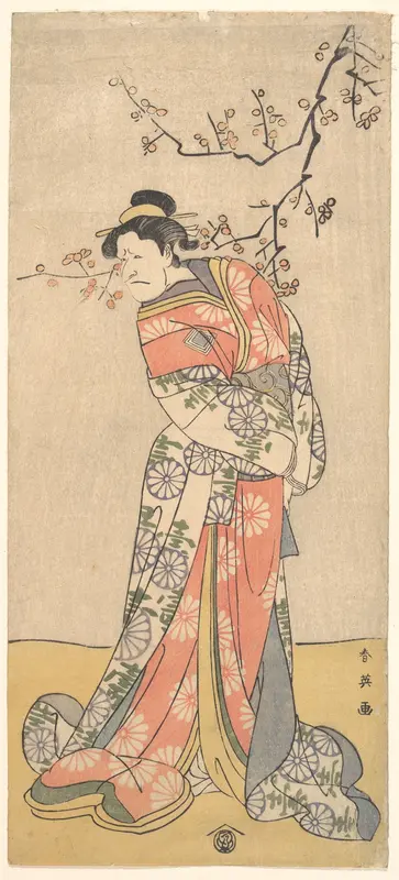 Ichikawa Eibizo (Former Name: Danjuro V) in the Role of Iwafuji