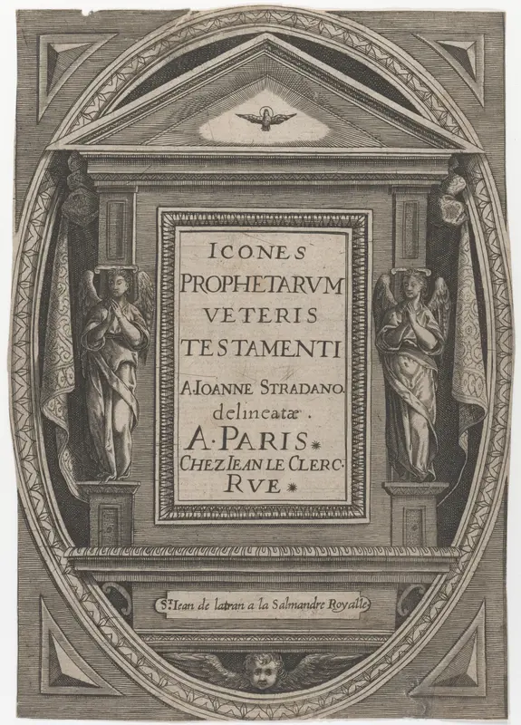 Icones Prophetarum Veteris Testamenti Wall Art by Jan van der Straet, called Stradanus - High-Resolution Digital Print