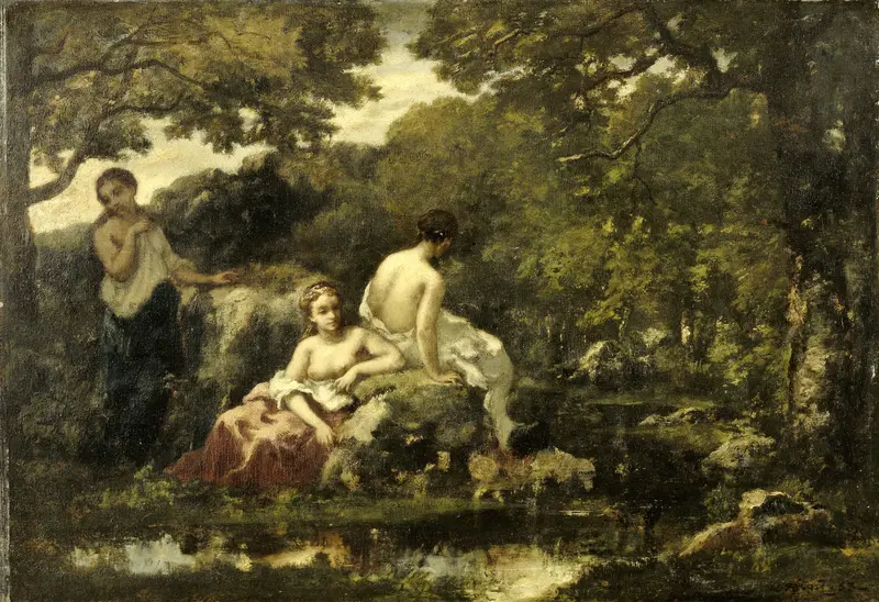 Idyll Wall Art by Narcisse Virgile Diaz de la Peña - High-Resolution Digital Print