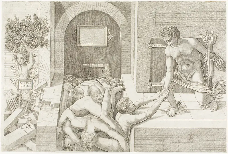 Ignorance and Mercury Wall Art by Andrea Mantegna - High-Resolution Digital Print