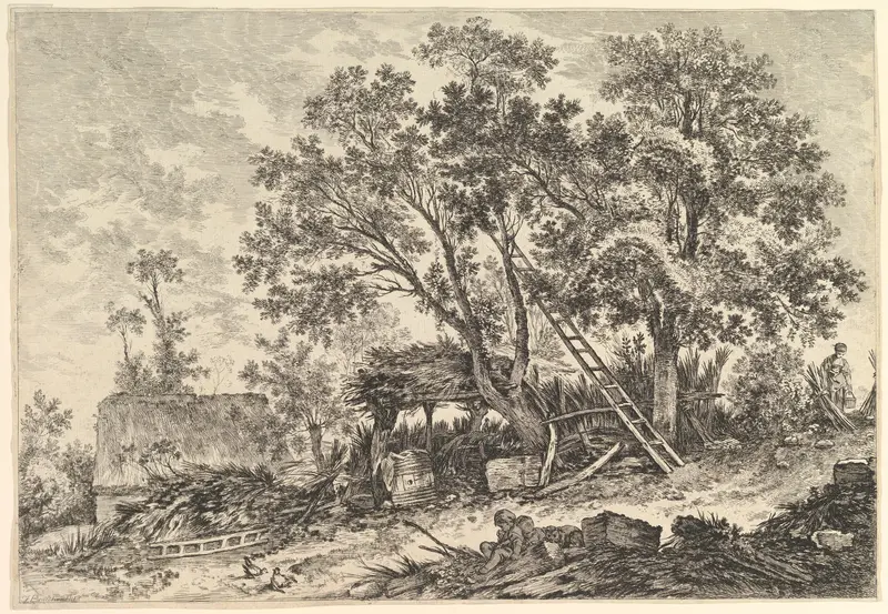 IIe: Vue de Fronville (Second View of Fronville) Wall Art by William Wynne Ryland - High-Resolution Digital Print