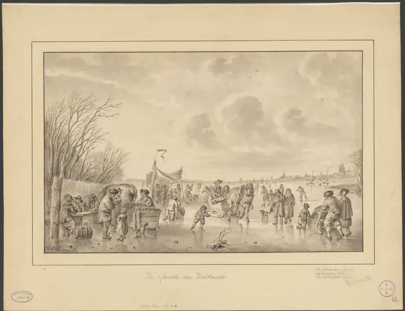 IJsvermaak te Dordrecht Wall Art by Unknown - High-Resolution Digital Print