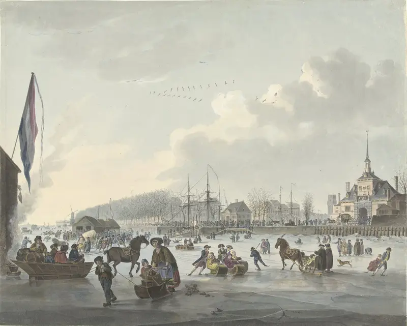 IJsvermaak voor Rotterdam, ca. 1784 Wall Art by anonymous - High-Resolution Digital Print