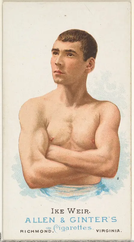Ike Weir, Pugilist, from World's Champions, Series 1 (N28) for Allen & Ginter Cigarettes Wall Art by Allen & Ginter - High-Resolution Digital Print