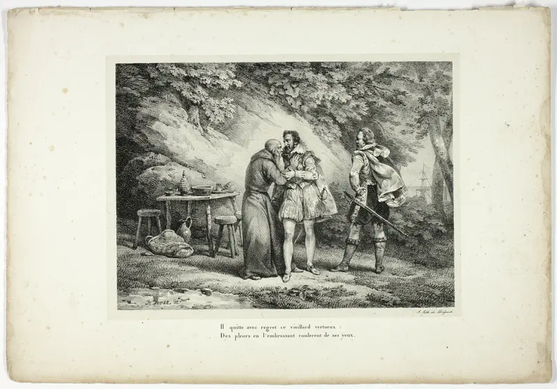 Il quitte avec regret ce vieillard vertueux... Wall Art by Horace Vernet - High-Resolution Digital Print